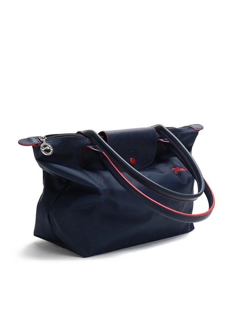 Longchamp Le Pliage Large Shoulder Strap Women's 70th Anniversary Fashionable and Versatile Large Cosmetic Bag, Handbag, Shoulder Bag - Image 4